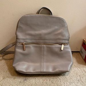 Small Faux Leather Backpack
